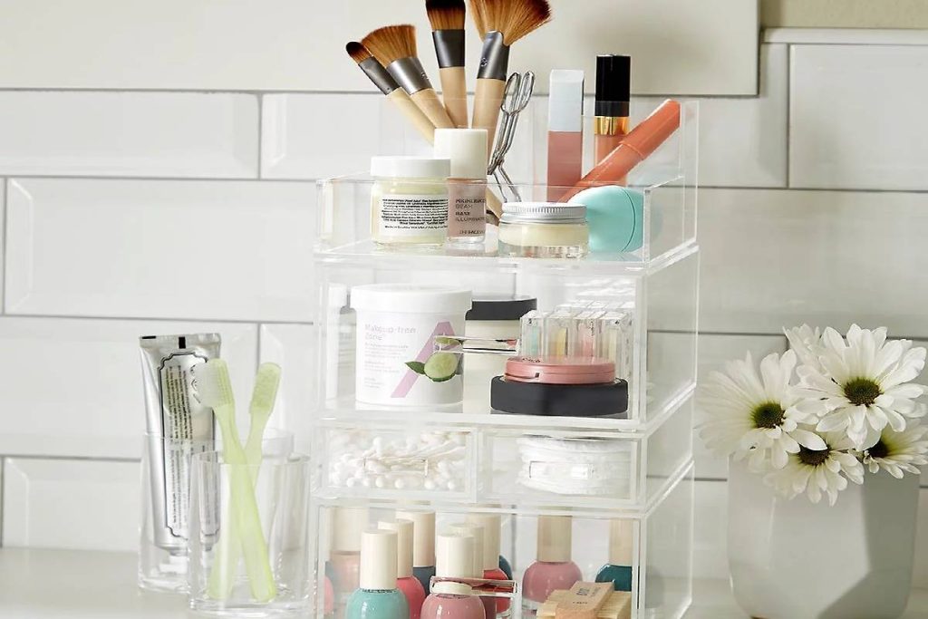 Storing Cosmetics In Bathroom Vanity